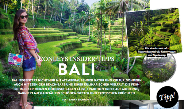 Meine Bali-Tipps im neuen Conleys-Magazin